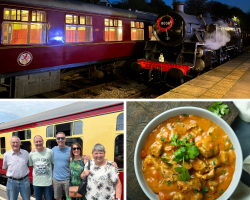 Five Person Evening Steam Train Travel with Curry (Derbyshire) Voucher