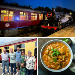 Five Person Evening Steam Train Travel with Curry (Derbyshire) Voucher