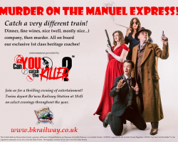 Murder Mystery First Class Table of Three for 2024 Gift Voucher