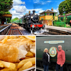 Two Person Steam Train Travel with Fish & Chips (Hampshire) Voucher