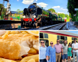 Six Person Steam Train Travel with Fish & Chips (Hampshire) Voucher