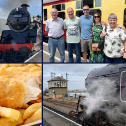 Five Person Steam Train Travel with Fish & Chips (Central Scotland) Voucher