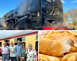 Five Person Steam Train Travel with Fish & Chips (Leicestershire) Voucher