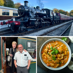 Two Person Evening Steam Train Travel with Curry (Derbyshire) Voucher