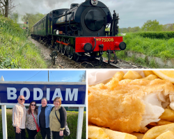 Four Person Steam Train Travel with Fish & Chips (Kent) Voucher