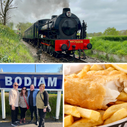 Four Person Steam Train Travel with Fish & Chips (Kent) Voucher