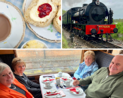 Four Person 1st Class Steam Train Travel with Cream Tea (Kent) Voucher