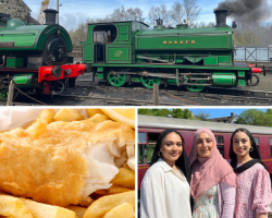 Three Person Steam Train Travel with Fish & Chips (North East England) Voucher