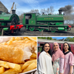 Three Person Steam Train Travel with Fish & Chips (North East England) Voucher