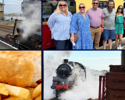 Six Person Steam Train Travel with Fish & Chips (Central Scotland) Voucher