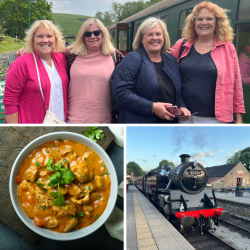 Four Person Evening Steam Train Travel with Curry (Derbyshire) Voucher