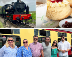 Six Person 1st Class Steam Train Travel with Cream Tea (Kent) Voucher