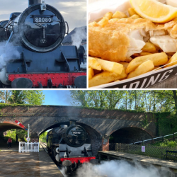 Family of Four Steam Train Travel with Fish & Chips (Derbyshire) Voucher