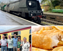 Five Person Steam Train Travel with Fish & Chips (Hampshire) Voucher