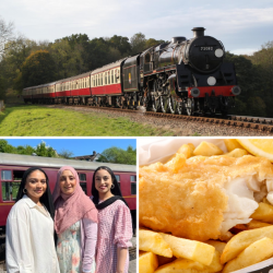 Three Person Steam Train Travel with Fish & Chips (Sussex) Voucher