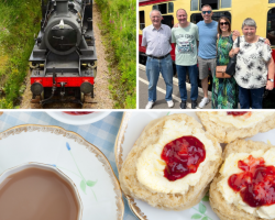 Five Person 1st Class Steam Train Travel with Cream Tea (Kent) Voucher