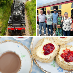 Five Person 1st Class Steam Train Travel with Cream Tea (Kent) Voucher