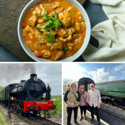 Three Person Evening Steam Train Travel with Curry (Derbyshire) Voucher