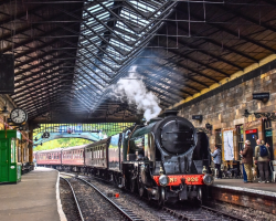 Five Person Scenic Vintage Train Travel to the Seaside with Fish & Chips (Yorkshire) Voucher