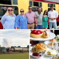 Six Person 1st Class Steam Train Travel with Afternoon Tea (Kent) Voucher