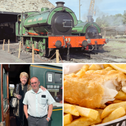 Two Person Steam Train Travel with Fish & Chips (North East England) Voucher