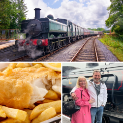 Two Person Steam Train Travel with Fish & Chips (Carmarthenshire) Voucher