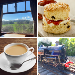 Three Person Steam Train Travel with Cream Tea (Derbyshire) Voucher