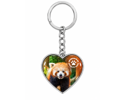 WWP Heart Keyring - Red Panda