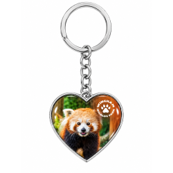 WWP Heart Keyring - Red Panda