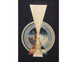 Colour Sketch, Buddhist Cosmology by Elli Jäger