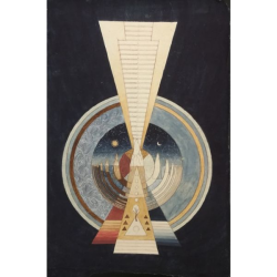Colour Sketch, Buddhist Cosmology by Elli Jäger