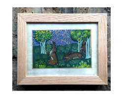Rabbits from Le Livre du Chasse by Ilaria Arciola