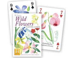 Wild Flowers playing cards