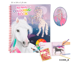 Colouring book with sequins