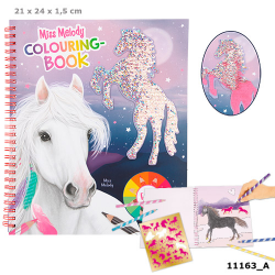 Colouring book with sequins