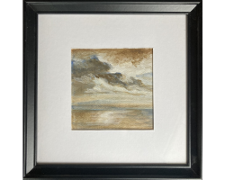 Cloud study, after H. Gude by Hanne Louise Svane