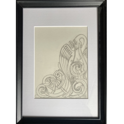 Study of dragon style acanthus by Hanne Louise Svane
