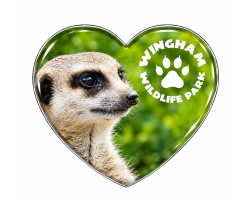 WWP Heart Magnet - Meerkat