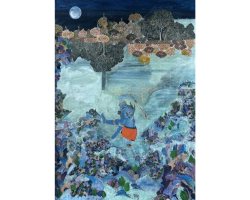 Wilderness Series 2 - A  Jinn (Djinn) in his Orange Skirt by Fatima Zahra Hassan