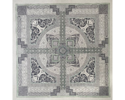 Limited Edition Print - Green Knight Cross-Carpet Page by Milo Day