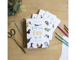 For the Pun of It (set of 6 greetings cards)