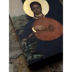 Icon - Messenger playing lute by Brian Zixuan