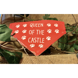 Queen of the Castle - Dog Bandana Medium