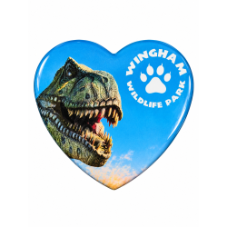 WWP Heart Magnet - Dinosaur