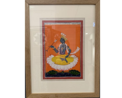 Rama, after a 18th century Basholi Pahari painting by Justin Claravall