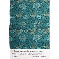 Bird and Anemone Tea Towel