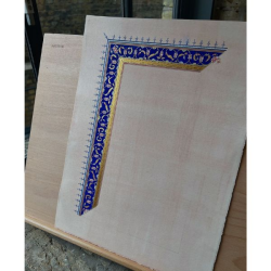 The Gilded Hatayi Frame by Mariam Ashraf Al-Dakkak