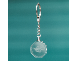 3D Crystal Keychain - Octopus