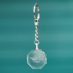 3D Crystal Keychain - Octopus