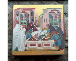 The Burial of St. Sebastian by Ilaria Arciola